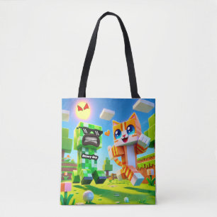 Epic Minecraft Inspirado por Toddler Tote Bag Cat