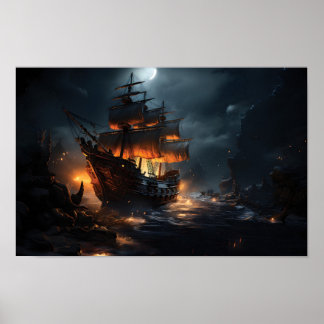 Epic Pirate Ship Poster