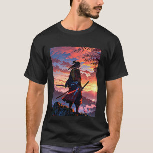 Epic Samurai Warrior T-Shirt Design - Estilo de An