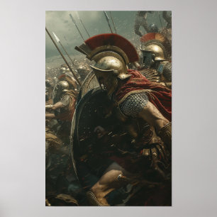 Epic Spartan Warriors Batalha Poster