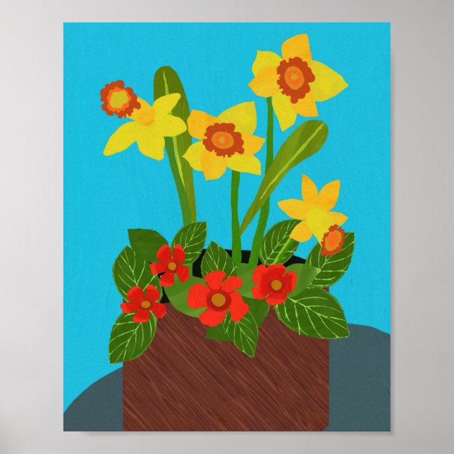 Episcia e Daffodil Poster (Frente)