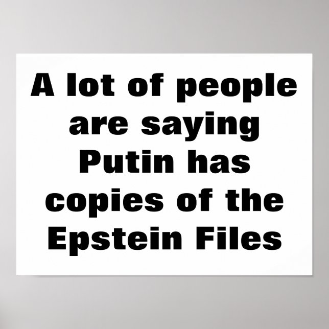Epstein Files Poster (Frente)