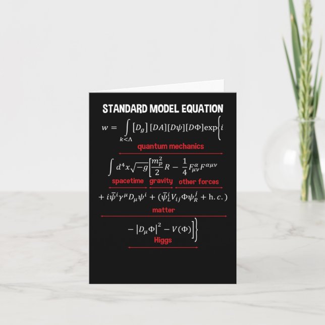 Equação Modelo Padrão De Nerdy - Presente Para Fís (Frente)