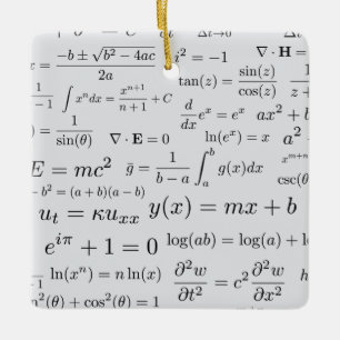 Equações do ornamento da matemática e da ciência
