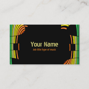 Equalizador do cartão do músico da produção da