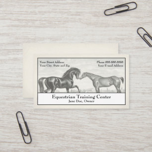 Equestrain Horus Stables Cartão de visita
