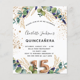 Equilíbrio de quinceanera eucalipto verde