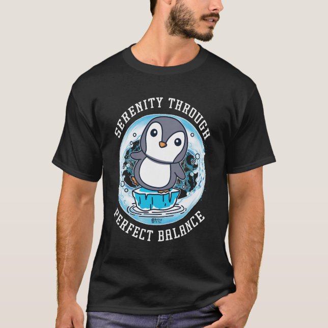 Equilíbrio perfeito homens - Camisa preta (Frente)