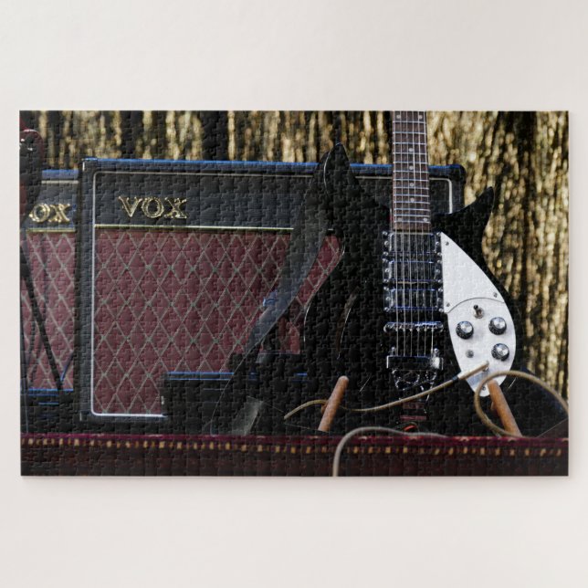 equipamento de guitarra quebra-cabeça (Horizontal)