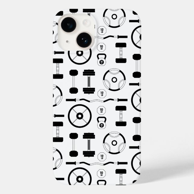 Equipamento de Gym Negro Minimalista (Verso)