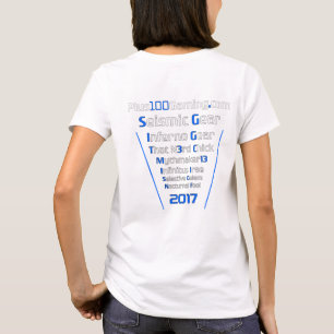 Equipe +100 mulheres do t-shirt 2017 do jogo