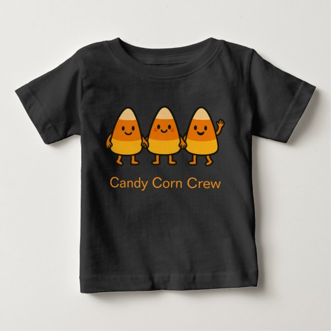 Equipe Candy Corn – Camiseta Infantil Doce de Hall (Frente)