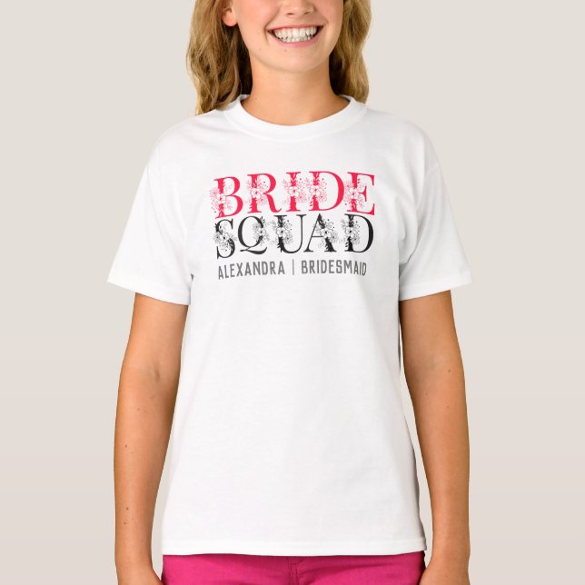 Equipe da Noiva | Camiseta de Madrinha para Desped (Frente)