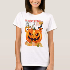 Equipe da Rua Halloween Boo Engraçado e T-Shirt Bo
