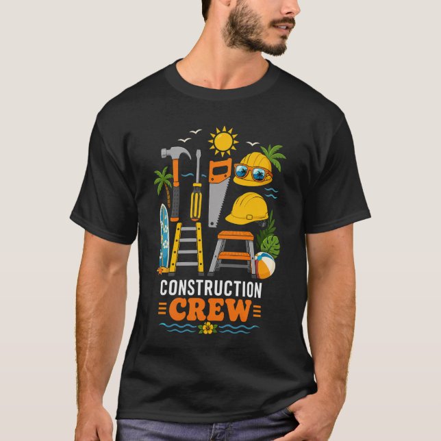 Equipe de Construção de Verão Camisa de Praia Trop (Frente)