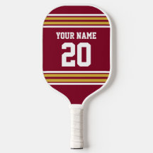 Equipe de cores DIY Jersey Strips Dourado Burgundy