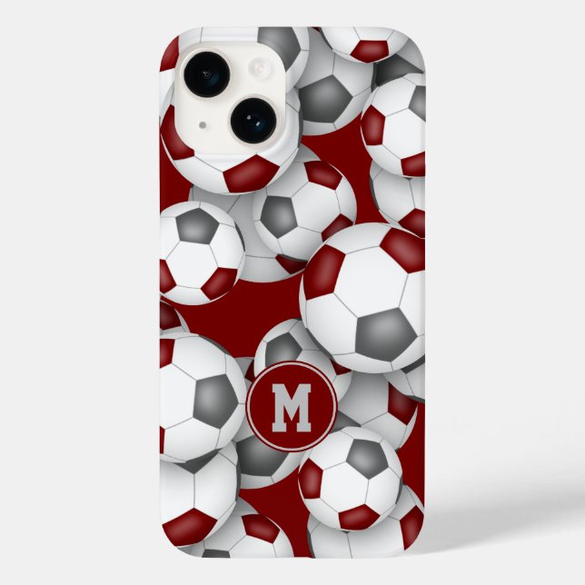 Equipe de futebol da cinza Maroon colabora com o p (Verso)