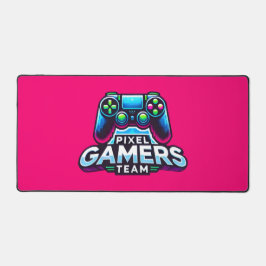 Equipe de gamers Pixel - Jogos Rosa Neon