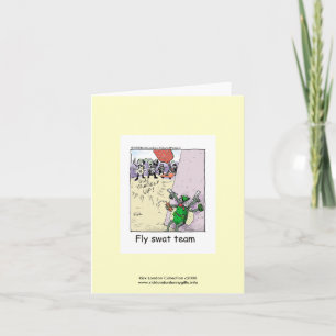 Equipe de Swat de Caricatura Da Polícia No Cartão