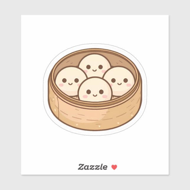 Equipe do Dumpling Fofo Adesivo – Bambu Kawaii no  (Folha)