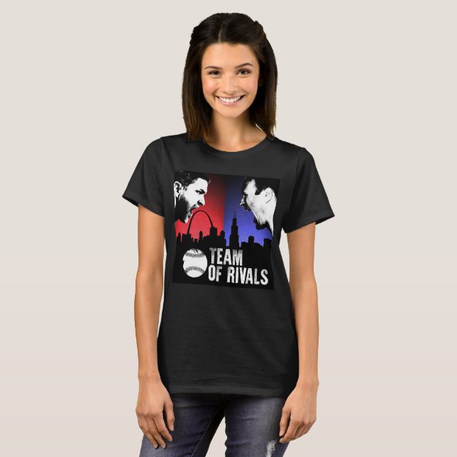 Equipe do t-shirt das mulheres do Podcast dos (Frente Completa)