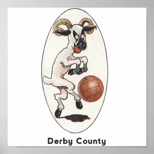 Equipe Inglesa de Futebol - Derby County Poster (Frente)