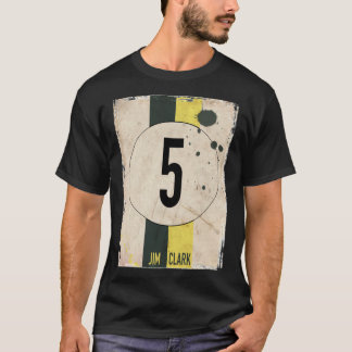 Equipe Lotus Jim Clark Número Clássico de T-Shirt