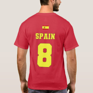 Equipe Nacional de Futebol espanha nº 8 T-Shirt