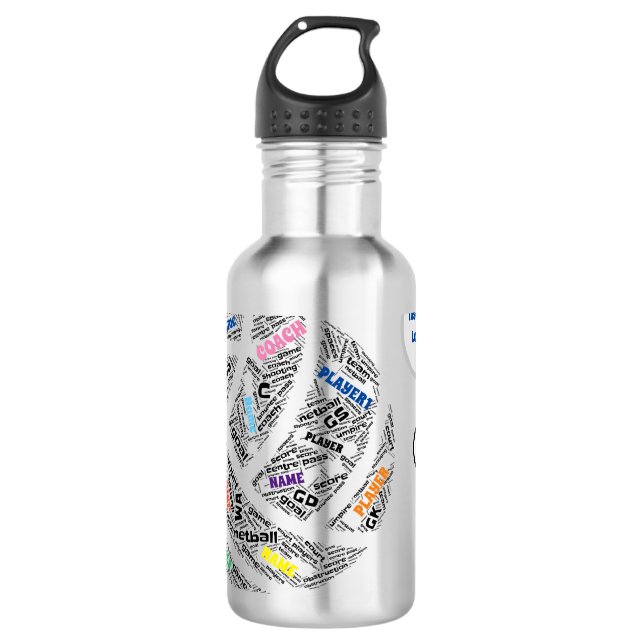 Equipe Netball Personalizada Chamada Garrafa de Ág (Frente)