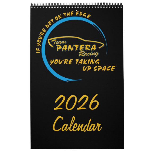 Equipe Pantera Racing - Calendário 2026 (Capa)