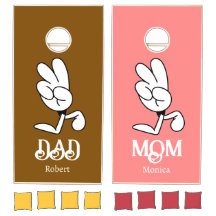 Equipe rosa e marrom mãe equipe pai personalizado