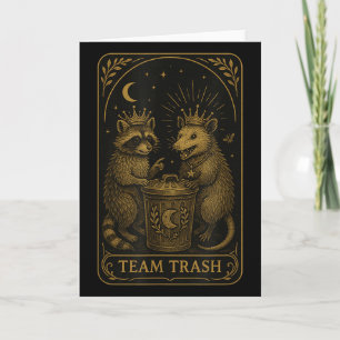 Equipe Traarot Cartão Racoon Opossum Amante Funny