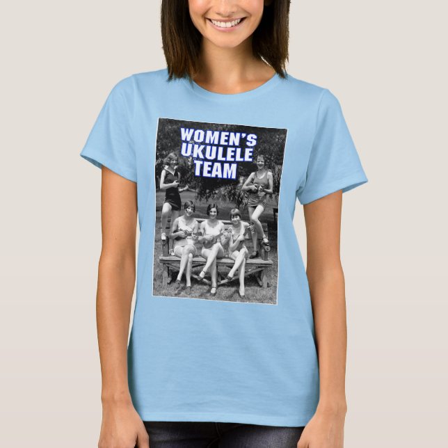 Equipe Uke das Mulheres Meninas Ringer T-Shirt (Frente)