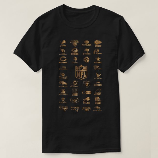 Equipes de NFL de T-Shirt Clássico (Frente do Design)
