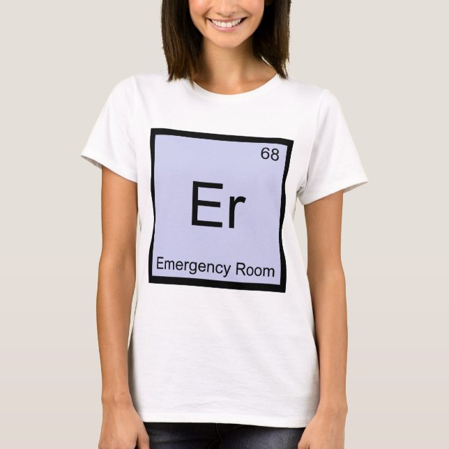 Er - Camisa Símbolo Químico de Sala de Emergência (Frente)