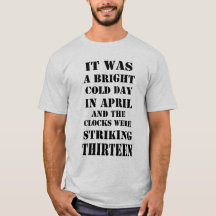 Era Um Dia Brilhante De Frio Em Abril De Camisa De