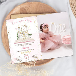 Era Uma Vez Princesa 1º Festa Foto Convite