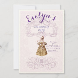 Era vitoriana inspirou convite de aniversário