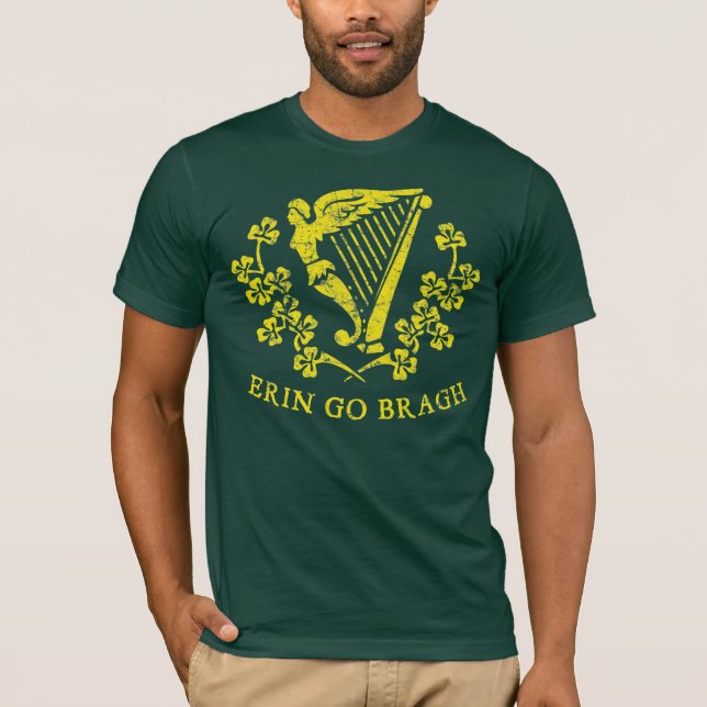 Erin Go Bragh Harp Camisetas (Frente)