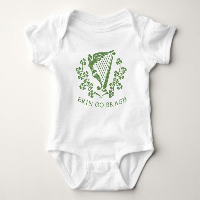 Erin vai camisetas da harpa de Bragh (Frente)