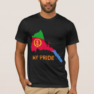 Eritreia Meu Orgulho Com Design de camiseta do map