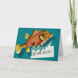 Ernst Haeckel Oi e Olá Cartão de Saudação CC0512