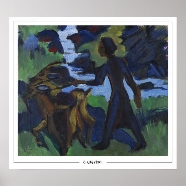 Ernst Ludwig Kirchner Zedign Art Poster #650-2 (Frente)