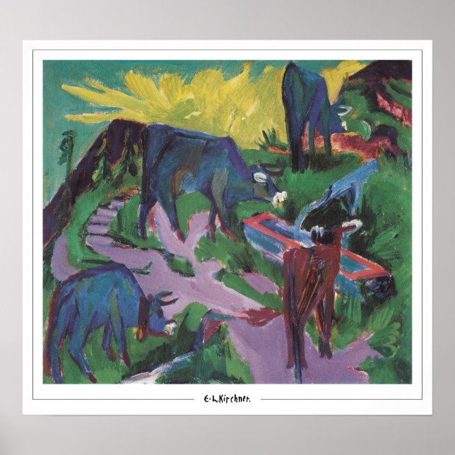 Ernst Ludwig Kirchner Zedign Art Poster nº 6 (Frente)