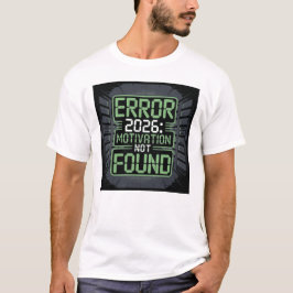 Erro 2026 Motivação Não Encontrada Camiseta Divert