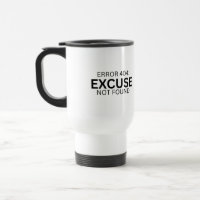 Erro 404: Desculpa Não Encontrada Caneca de Viagem