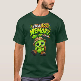 Erro 404 Memória Não Encontrada Camiseta Divertida