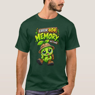 Erro 404 Memória Não Encontrada Camiseta Divertida