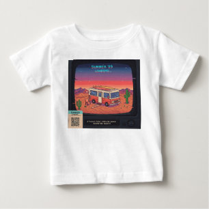 Erro de Verão Retroativo 404 T-Shirt Arte com fa