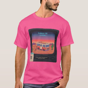 Erro de Verão Retroativo 404 T-Shirt Arte com fa